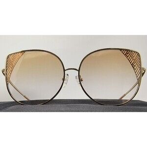 Linda Farrow Matthew Williamson MW227/2 Orchid Oversized Sunglasses Light Gold